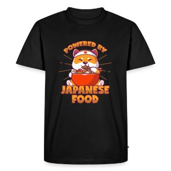 Japanese Food Shiba Inu Ramen Sushi Miso Soup - Men's Premium Organic T-Shirt - black - Front - Nico (187cm)