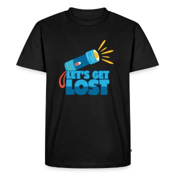 Perdons-nous Urban Explorer Lieux perdus - T-shirt Premium bio Homme - noir - Devant - Nico (187cm)