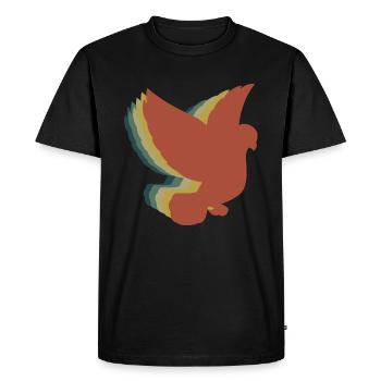 Conception de formes de pigeon pour les amateurs de pigeons - T-shirt Premium bio Homme - noir - Devant - Nico (187cm)