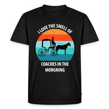 Coachman Carriage Horse-drawn carriage Carriage - Men's Premium Organic T-Shirt - black - Front - Nico (187cm)