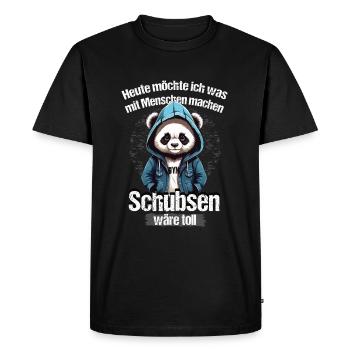 Bousculer serait génial ! - T-shirt Premium bio Homme - noir - Devant - Nico (187cm)