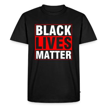 Black Lives Matter, Black Lives Matter - T-shirt Premium bio Homme - noir - Devant - Nico (187cm)