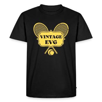 VINTAGE EVG TENNIS - T-shirt Premium bio Homme - noir - Devant - Nico (187cm)