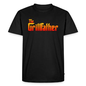 LE GRILLFATHER - GRILLER GRILLMEISTER GRILLKING - T-shirt Premium bio Homme - noir - Devant - Nico (187cm)