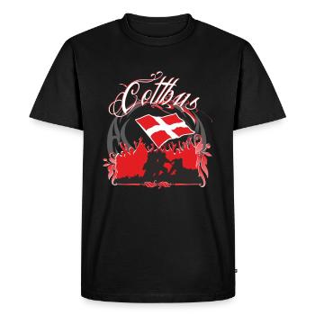 Cottbus - T-shirt Premium bio Homme - noir - Devant - Nico (187cm)