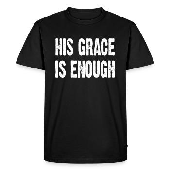 Sa Grâce suffit - T-shirt Premium bio Homme - noir - Devant - Nico (187cm)