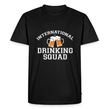 Weekend with friends in group party drinking - Men's Premium Organic T-Shirt - black - Front - Nico (187cm)