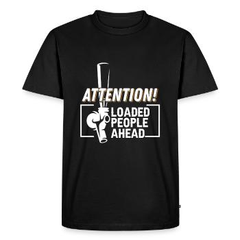 Weekend with friends in group party drinking - Men's Premium Organic T-Shirt - black - Front - Nico (187cm)
