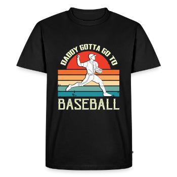 Father's Day gift for dad for Men's Day - Men's Premium Organic T-Shirt - black - Front - Nico (187cm)