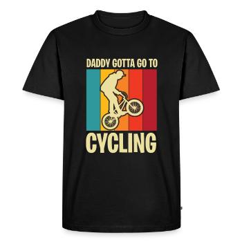 Cadeau de fête des pères pour papa pour la fête des pères - T-shirt Premium bio Homme - noir - Devant - Nico (187cm)
