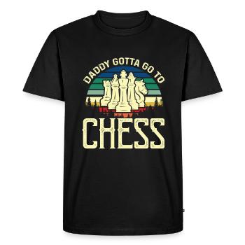 Cadeau de fête des pères pour papa pour la fête des pères - T-shirt Premium bio Homme - noir - Devant - Nico (187cm)