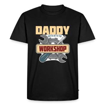 Father's Day gift for dad for Men's Day - Men's Premium Organic T-Shirt - black - Front - Nico (187cm)