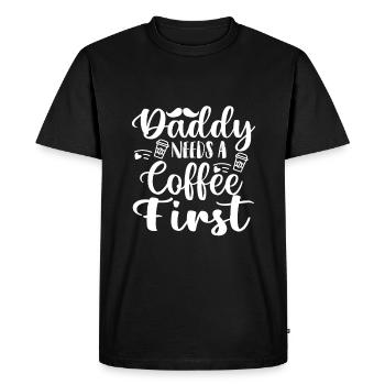 Father's Day gift for dad for Men's Day - Men's Premium Organic T-Shirt - black - Front - Nico (187cm)