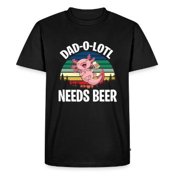 Father's Day gift for dad for Men's Day - Men's Premium Organic T-Shirt - black - Front - Nico (187cm)