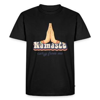 Meditation, Zen Yoga and Pilates - Men's Premium Organic T-Shirt - black - Front - Nico (187cm)