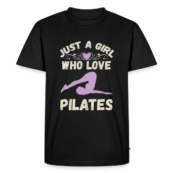 Meditation, Zen Yoga and Pilates - Men's Premium Organic T-Shirt - black - Front - Nico (187cm)