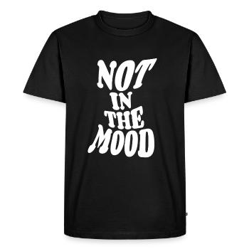 Pas dans l’humeur - humeur - funky - dire - T-shirt Premium bio Homme - noir - Devant - Nico (187cm)