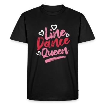 Linedance Queen - Linedancing Country Music - Men's Premium Organic T-Shirt - black - Front - Nico (187cm)