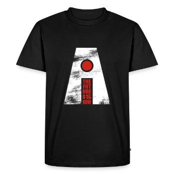 Artificial Intelligence - AI - The future is now - Men's Premium Organic T-Shirt - black - Front - Nico (187cm)