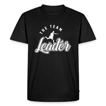 Chef d'équipe de football - T-shirt Premium bio Homme - noir - Devant - Nico (187cm)