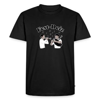 fest noz - T-shirt Premium bio Homme - noir - Devant - Nico (187cm)