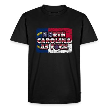 Amérique Drapeau de l’État des États-Unis Drapeau de la Caroline du Nord - T-shirt Premium bio Homme - noir - Devant - Nico (187cm)
