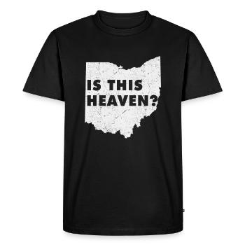 Land Map America US State Home Heaven Ohio - Men's Premium Organic T-Shirt - black - Front - Nico (187cm)