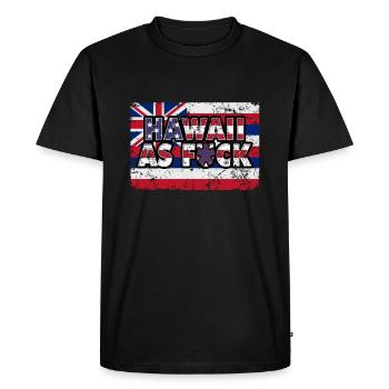 Amérique Drapeau de l’État des États-Unis Hawaï - T-shirt Premium bio Homme - noir - Devant - Nico (187cm)