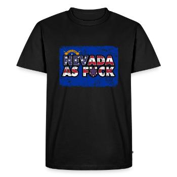 Amérique Drapeau de l’État des États-Unis Drapeau Nevada - T-shirt Premium bio Homme - noir - Devant - Nico (187cm)