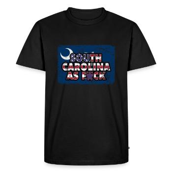 America US Flag State Flag South Carolina - Men's Premium Organic T-Shirt - black - Front - Nico (187cm)