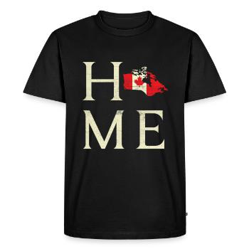 Home Land Map Canada Proud Canadian Canada Day - Men's Premium Organic T-Shirt - black - Front - Nico (187cm)