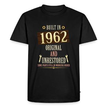Construit dans l’original de 1962 et non restauré - T-shirt Premium bio Homme - noir - Devant - Nico (187cm)