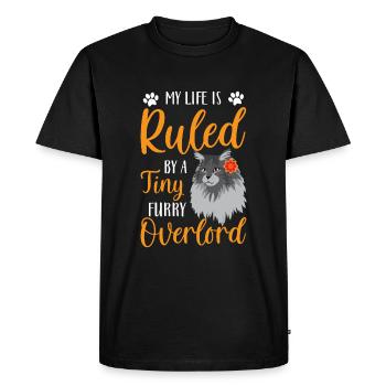 Chat Amoureux des chats Chat Amis à quatre pattes - T-shirt Premium bio Homme - noir - Devant - Nico (187cm)