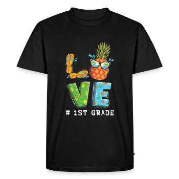 Day Of School Happy Last Class Summer 1st Grade - Men's Premium Organic T-Shirt - black - Front - Nico (187cm)