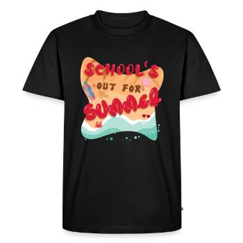 Day Of School Out Happy Last Class Summer - Men's Premium Organic T-Shirt - black - Front - Nico (187cm)