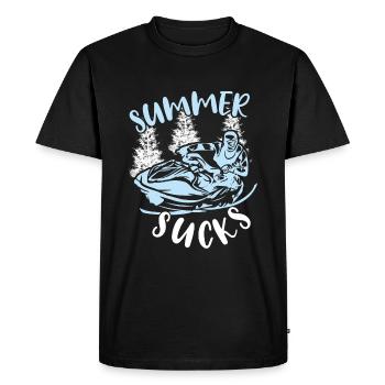 Beach 2022 Sucks Summer Snow Boarding Snow - Men's Premium Organic T-Shirt - black - Front - Nico (187cm)
