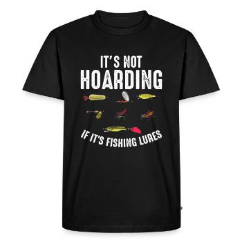 Ce n’est pas de la thésaurisation s’il y a des leurres de pêche qui pêchent - T-shirt Premium bio Homme - noir - Devant - Nico (187cm)