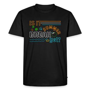 Retro Day Of School Happy Last Class Summer Yet - Men's Premium Organic T-Shirt - black - Front - Nico (187cm)