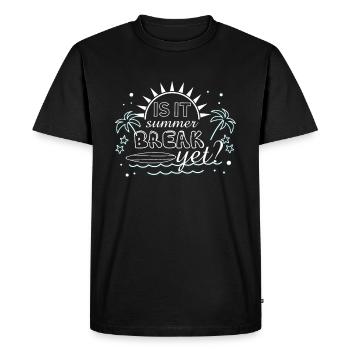 Day Of School Happy Last Class Summer Yet - Men's Premium Organic T-Shirt - black - Front - Nico (187cm)