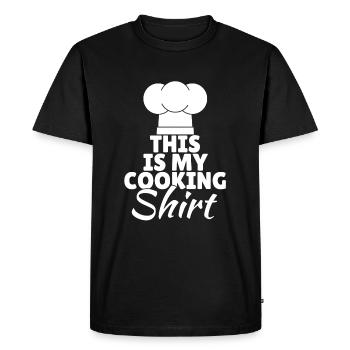 This Is My Chef's Shirt - Men's Premium Organic T-Shirt - black - Front - Nico (187cm)
