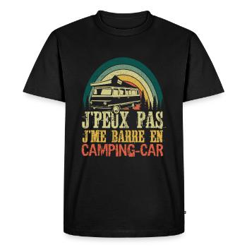 Adventure Nature Cannot I Am In Camper Camping - Men's Premium Organic T-Shirt - black - Front - Nico (187cm)