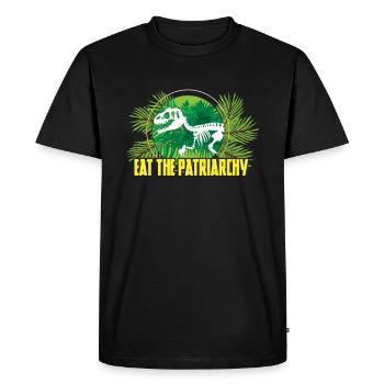 Manger Patriarcat Féminisme Droits Femmes Égalité - T-shirt Premium bio Homme - noir - Devant - Nico (187cm)