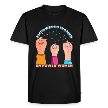 Féminisme Droits Femmes Égalité Autonomiser les femmes - T-shirt Premium bio Homme - noir - Devant - Nico (187cm)
