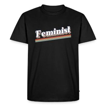 Féminisme féministe rétro Droits Égalité des femmes - T-shirt Premium bio Homme - noir - Devant - Nico (187cm)
