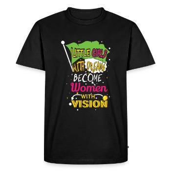 Girls With Dream Féminisme Droits Femmes Égalité - T-shirt Premium bio Homme - noir - Devant - Nico (187cm)
