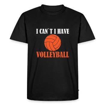 I can't have volleyball - volleyball player - Men's Premium Organic T-Shirt - black - Front - Nico (187cm)