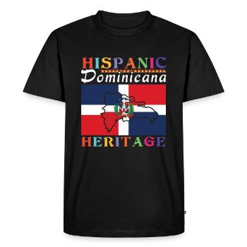 Mois dominicain du patrimoine hispanique - T-shirt Premium bio Homme - noir - Devant - Nico (187cm)