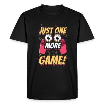 Eyes One More Play Jeu Vidéo Amateur De Jeux Gaming - T-shirt Premium bio Homme - noir - Devant - Nico (187cm)