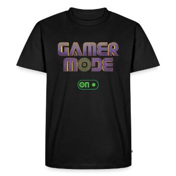 Mode Gamer sur game game video game lover gaming - T-shirt Premium bio Homme - noir - Devant - Nico (187cm)