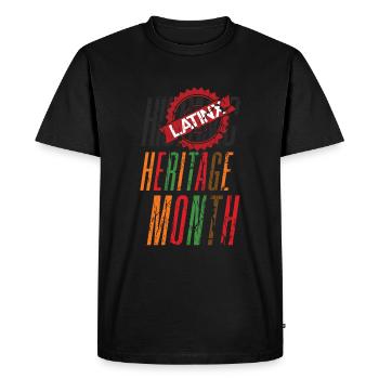 Hispanic Latino Flags Hispanic Heritage Month - Men's Premium Organic T-Shirt - black - Front - Nico (187cm)